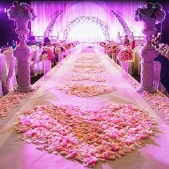 1000 Pcs Artificial Silk Rose Petals Decoration Wedding Party Color Black