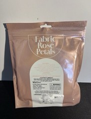 Vivitar Fabric Rose Petals 200 Pack White & Beige Polyester Wedding Decoration