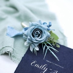 4 PCS Corsage and Boutonniere Set Wrist Flower Accessories C7R89298