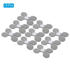 9.8ft Four-Leaf Garland, 9 Pack Tissue Paper Hanging Flower, Grey