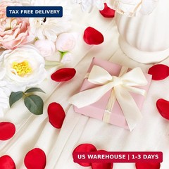 SITUMEIZI 400PCS Fake Red Rose Petals Artificial Silk Flower Red Petals for Wedd