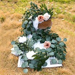 3Pcs Fake Eucalyptus Vines, 6.5FT Silk Ivy Garland, Odorless Eucalyptus Garland