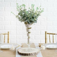 Eucalyptus Greenery 2 bushes Frosted Green Branches Artificial Party Home Decor