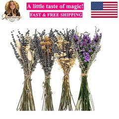 4 Pack Large Size Boho Dried Flower Bouquet 15-17 Inch Wedding Handmade Dry F…