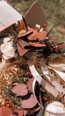 Dried Floral Boho Wedding Bouquet Set
