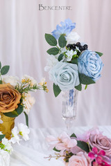 Vibrant Set of 6 Mini Bridesmaid Bouquets – Pre-Made Artificial Flowers