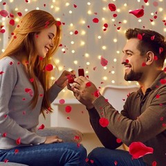 2000Pcs Red Artificial Fake Rose Petals Wedding Romantic Event Party Decor USA