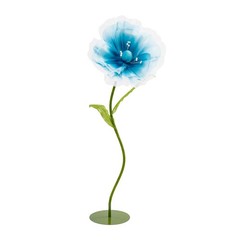 Artificial Flowers 3pcs Light Blue Wedding Aisle Decor With Base Adjustable Stem