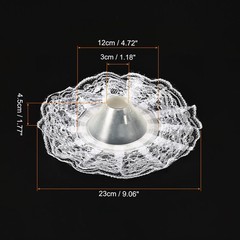 4Pcs Lace Bouquet Collar DIY Decoration Bridal Bouquet Holder Silver Tone