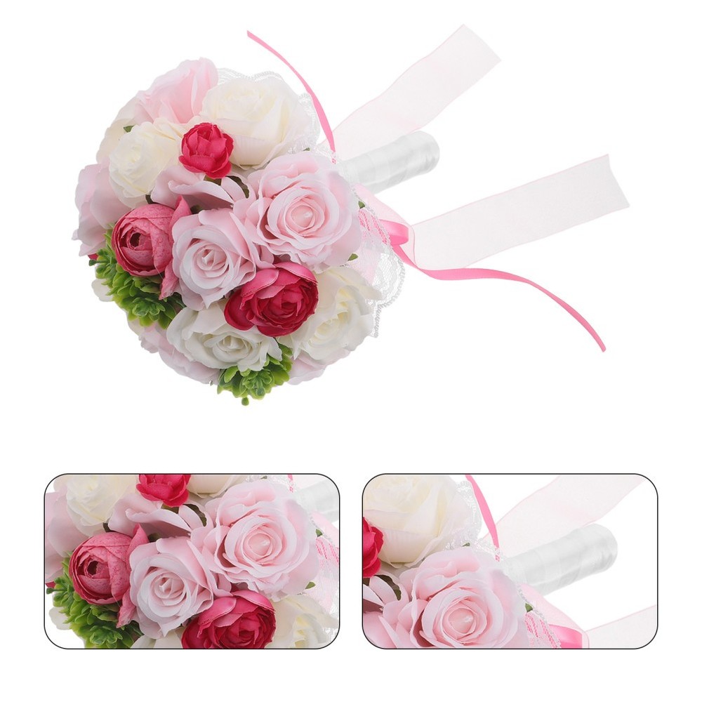 Hand Bouquet Wedding Artificial Flowers for Bouquets Bride Bridesmaid