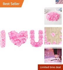 1200 PCS Pink Silk Rose Petals for Luxe Wedding & Event Decor – Fade-Resistant