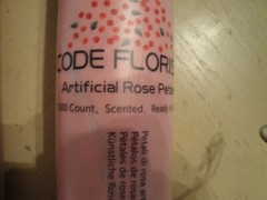 Lot 5X CODE FLORIST 1500 Artificial Scented Silk Red Rose Petals 7500 Total #L23