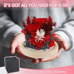 GUOBOYCL Gifts for Women Mom Grandma Sister Wife Her, Luxury Preserved Red-b