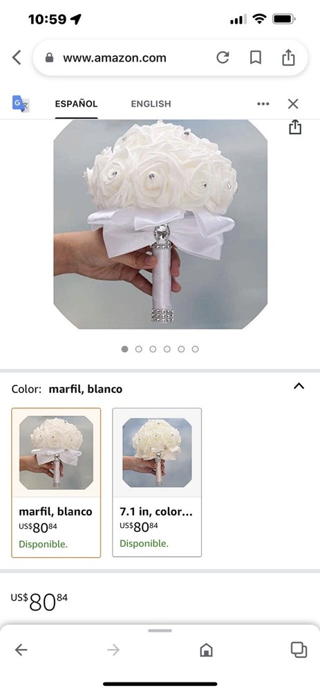Crystal Rose Bridesmaid Wedding Bouquet Bridal Artificial Silk Flower Decor USA