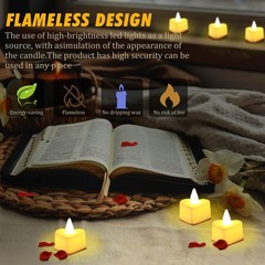 6000 pétalos de rosa artificiales velas LED sin llama, para bodas y decoración