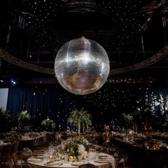Yescom 24″ Large Disco Ball Mirror Big Hanging Glass for Party Events Wedding