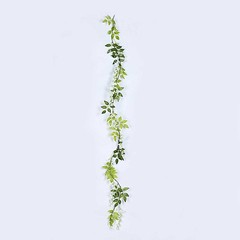 2 WHITE 6 ft Artificial Silk Wisteria Flowers Hanging Vine Garlands Wedding