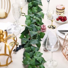 5 ft long Green Artificial Poplar Foliage Garlands Wedding Party Decorations