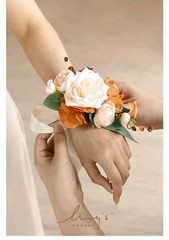 Ling’s moment 2pcs Prom Wrist/Shoulder Corsage Artificial Flower, Girl/Mother…