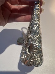 Silver Plated Tussie Mussie Bouquet Holder Preowned