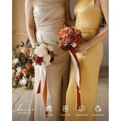Bridesmaid Bouquet Artificial Flowers Wedding Decoration Tossing Props Ceremony