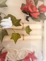 Wedding Bouquet and Boutenniere Bridal And Cake Topper VTG 1989 Sealed Pre Owned