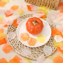 4000Pcs Fall Thanksgiving Artificial Floral Petals Orange Pink Yellow Ivory