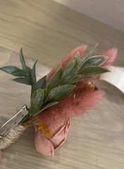 Pine and Petal Bridal Wedding Wood Flower Set: Bouquet, Boutonnière, Corsage