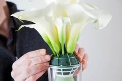 6pcs Flower Bouquet Holders Foam Floral Handle DIY Flower Arrangement Kit for…