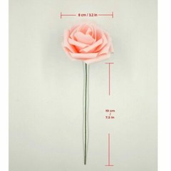 50/25 white Artificial Flower Real Looking Foam Roses Decoration DIY for Wedding