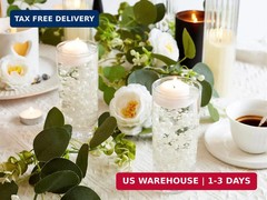 YATOJUZI 30 PCS Artificial Pearl String Beige Vase Filler Floating Pearls for Va