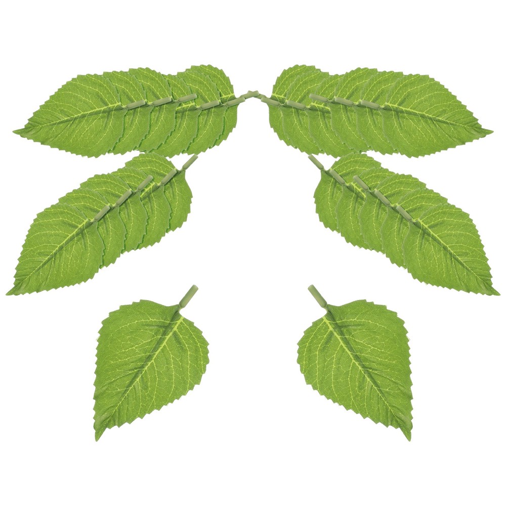 Small Sunflower Fake Leaves 100 Pcs Artificial Plants Greenery Decorations