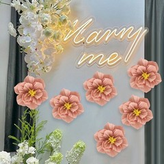 6pcs 3D Paper Flowers for Home Decor Wedding Birthday Party Decorations