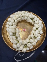 1 Mulam 16” Mallipoo Natural Looking Handmade Jasmine Flower Gajra G3