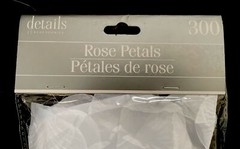 Valentine Anniversary & Wedding Celebration White Silk Rose Petals Package (300)