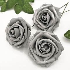 25 Artificial Flowers Rose Floral Bridal Wedding Bouquet Home Party Decoration