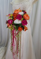 Bright and Beautiful Garden Boho Silk Wedding Bouquet