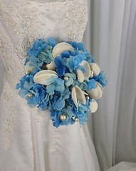 Beach Baby Blue Wedding Bouquet