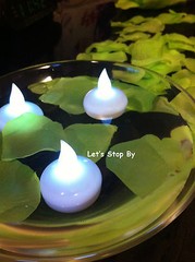 12 LED Floating Candle + 500 Silk Rose Petals Wedding Decoration Flower Floral