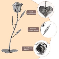 AevrBlos Iron 6 Year for Her, Metal Rose – 6th/11th Anniversary Gift