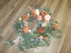  Eucalyptus Garland with Flowers6.3F Table Runner with Flowers Terr