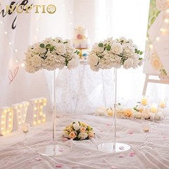 Flower Balls for Wedding Centerpieces – 10 Pcs 14.2 14.2″ Diam – 10 PCS White