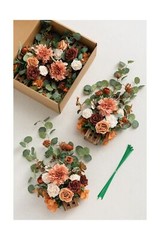 Ling’s Moment 17.5″ Tall Standing Artificial Flowers Arrangements 4pcs Fall W…