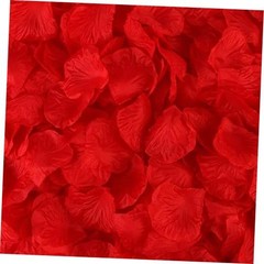 1000 Pcs Artificial Fake Rose Petals,Flower Petals for Romantic 1000Pcs Red