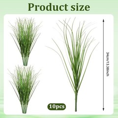 3 Green 20″ Artificial Faux Grass Sprays Stems Wedding Party Home Centerpieces