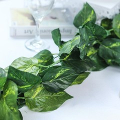 8 feet Pothos Silk Filler Garland Green Home Wedding Party Decorations