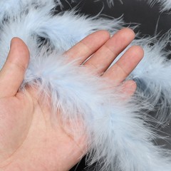 1 Pcs 6.6 Ft Feather Boas Feather for DIY Craft Sewing Trim Party Light Blue