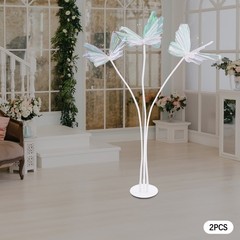 2pcs Butterfly Decoration with Standing Base Realistic Artificial Butterflies
