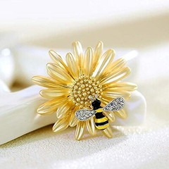 Daisy Sunflower Brooches Daisy Flower Enamel Brooch Pin Broach Decoration Gif…