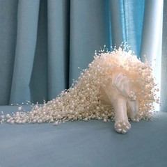 Wedding Bouquet Wedding Flowers Bride Bouquet All Pearl Bouquet Handmade Beaded
